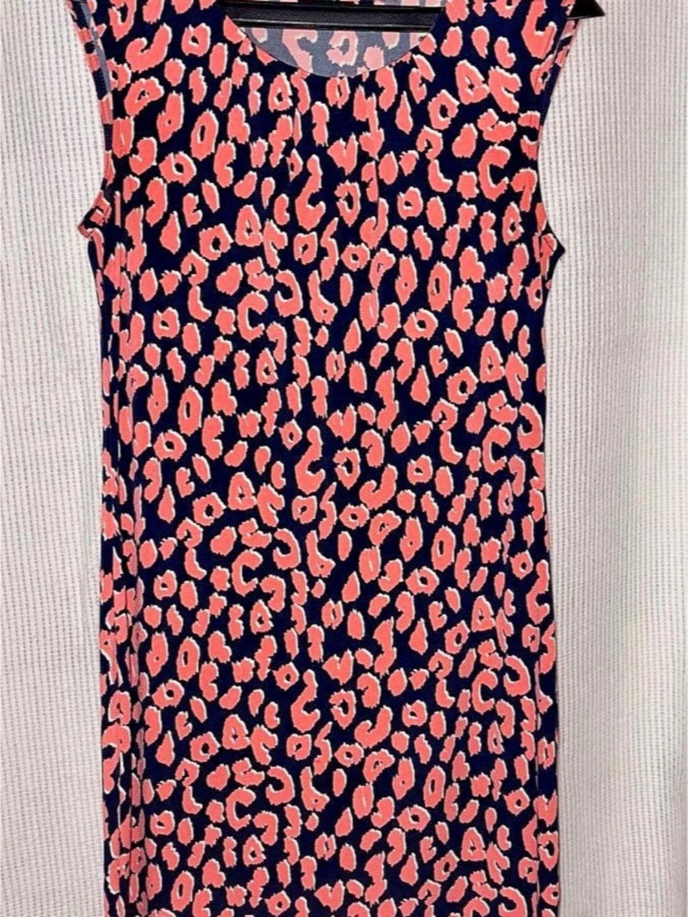 Animal Print Mini Dress in Black & Pink Like New